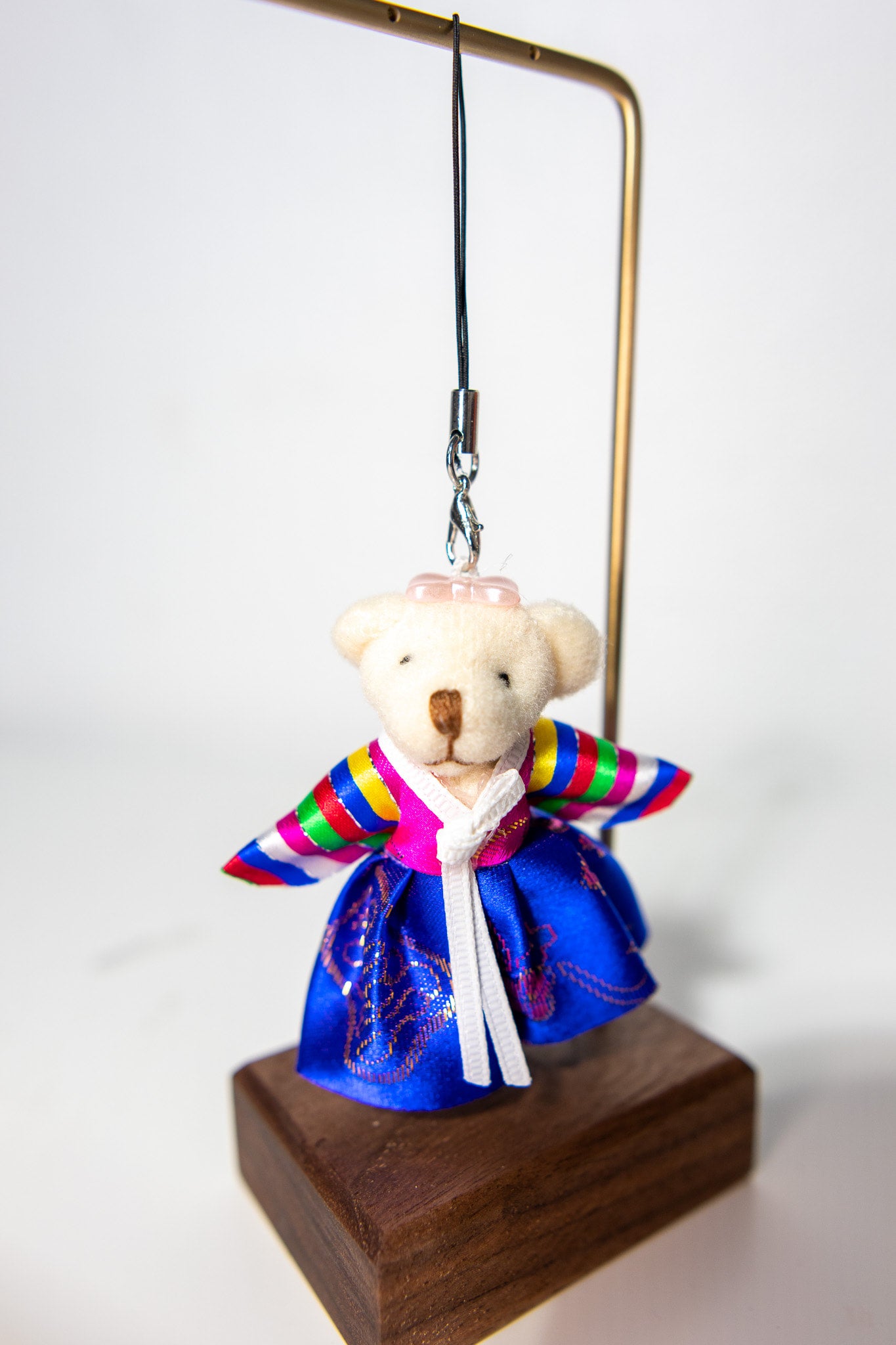 ★AMI★Teddy Bear Keyring (KOREA EXCLUSIVE) Bear Hanbok Keychain | KIMBOP
